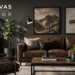 Empty Walls With Panoramic Canvas Designs