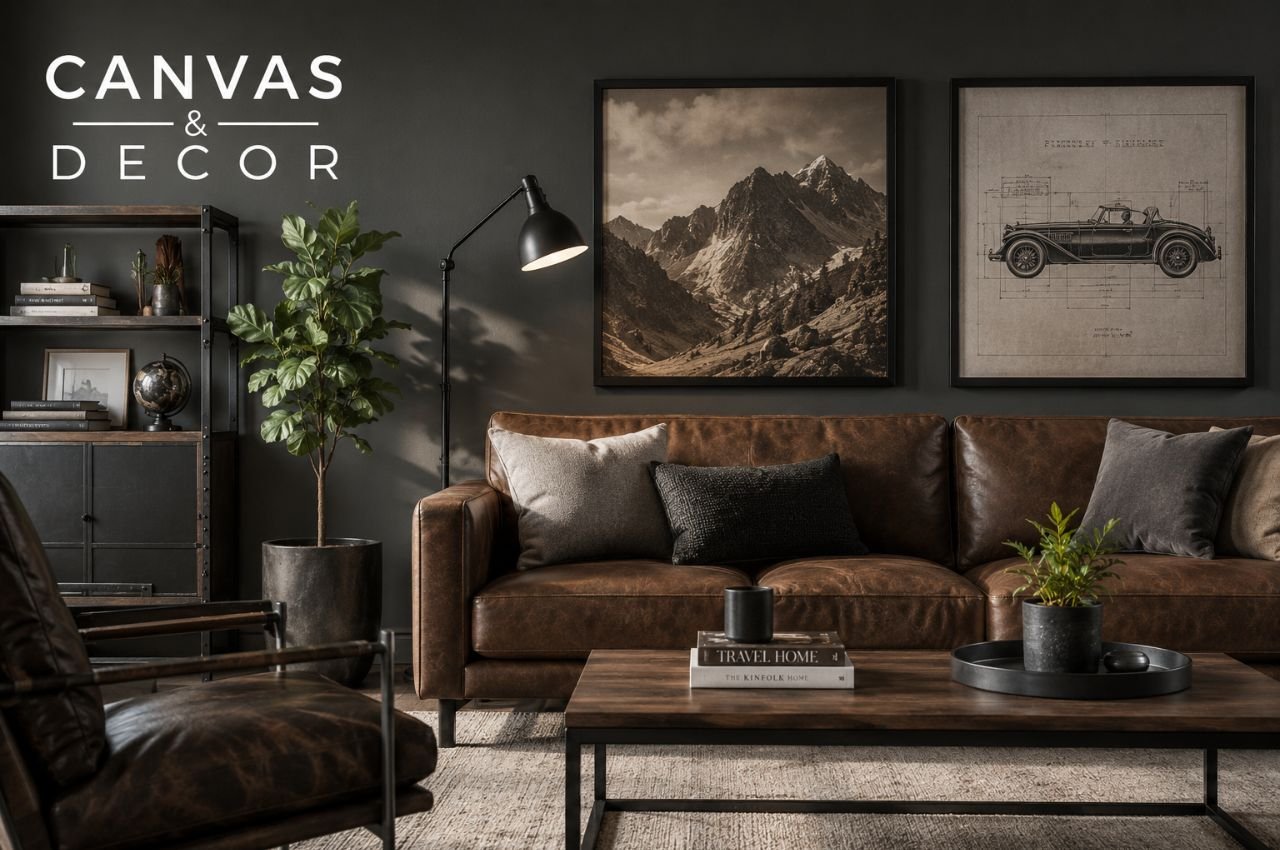 Empty Walls With Panoramic Canvas Designs
