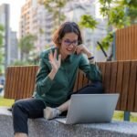 women using laptop