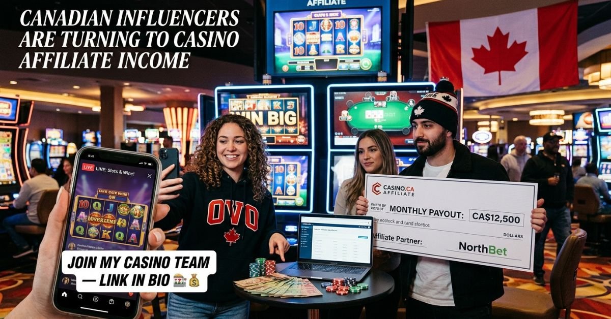 Canadian Influencers Are Turning to Casino Affiliate Income